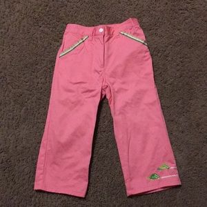 Vintage Gymboree Golf Pond pink turtle pants Size 7